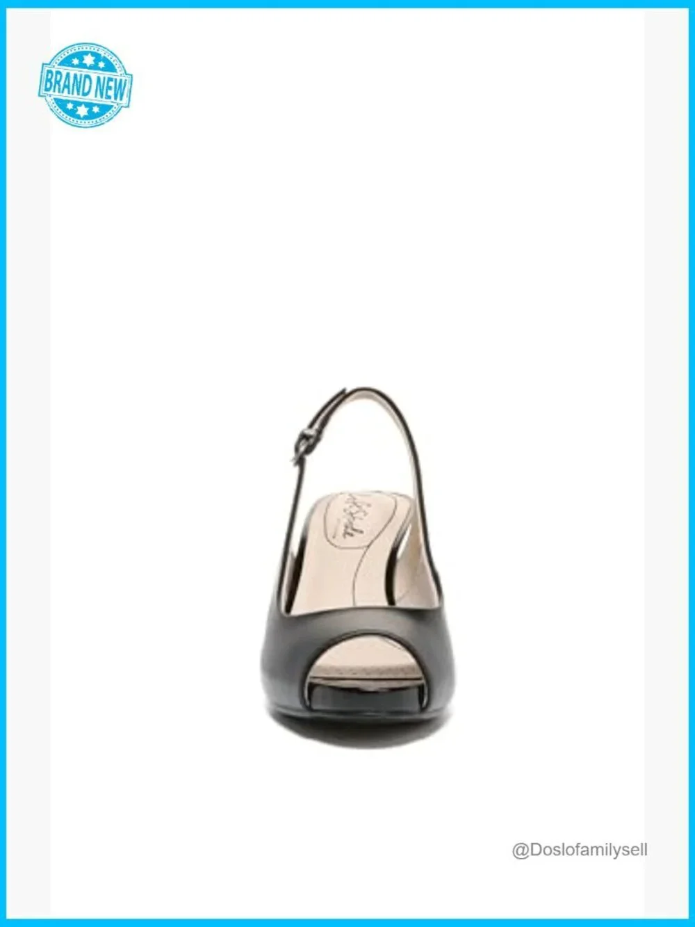 Peep Toe Heeled Sandals Slingback Buckle Adjustable Strap Platform